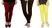 Cotton Brown,Dark Brown and Light Yellow Color Leggings Combo @ 31% OFF Rs 617.00 Only FREE Shipping + Extra Discount - Stylish legging, Buy Stylish legging Online, simple legging, Combo Deal, Buy Combo Deal,  online Sabse Sasta in India - Leggings for Women - 7422/20160318