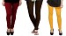 Cotton Brown,Dark Brown and Yellow Color Leggings Combo @ 31% OFF Rs 617.00 Only FREE Shipping + Extra Discount - Stylish legging, Buy Stylish legging Online, simple legging, Combo Deal, Buy Combo Deal,  online Sabse Sasta in India - Combo Offer for Women - 7430/20160318