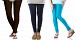 Cotton Dark Brown,Dark Blue and Sky Blue Color Leggings Combo @ 31% OFF Rs 617.00 Only FREE Shipping + Extra Discount - Stylish legging, Buy Stylish legging Online, simple legging, Combo Deal, Buy Combo Deal,  online Sabse Sasta in India - Leggings for Women - 7433/20160318
