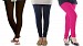 Cotton Dark Brown,Dark Blue and Pink Color Leggings Combo @ 31% OFF Rs 617.00 Only FREE Shipping + Extra Discount - Stylish legging, Buy Stylish legging Online, simple legging, Combo Deal, Buy Combo Deal,  online Sabse Sasta in India - Leggings for Women - 7437/20160318