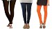 Cotton Dark Brown,Dark Blue and Orange Color Leggings Combo @ 31% OFF Rs 617.00 Only FREE Shipping + Extra Discount - Stylish legging, Buy Stylish legging Online, simple legging, Combo Deal, Buy Combo Deal,  online Sabse Sasta in India - Leggings for Women - 7441/20160318