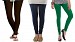 Cotton Dark Brown,Dark Blue and Dark Green Color Leggings Combo @ 31% OFF Rs 617.00 Only FREE Shipping + Extra Discount - Stylish legging, Buy Stylish legging Online, simple legging, Combo Deal, Buy Combo Deal,  online Sabse Sasta in India - Leggings for Women - 7444/20160318