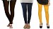Cotton Dark Brown,Dark Blue and Yellow Color Leggings Combo @ 31% OFF Rs 617.00 Only FREE Shipping + Extra Discount - Stylish legging, Buy Stylish legging Online, simple legging, Combo Deal, Buy Combo Deal,  online Sabse Sasta in India - Leggings for Women - 7446/20160318