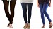 Cotton Dark Brown,Dark Blue and Blue Color Leggings Combo @ 31% OFF Rs 617.00 Only FREE Shipping + Extra Discount - Stylish legging, Buy Stylish legging Online, simple legging, Combo Deal, Buy Combo Deal,  online Sabse Sasta in India - Leggings for Women - 7447/20160318