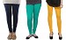 Cotton Dark Blue,Rama Green and Yellow Color Leggings Combo @ 31% OFF Rs 617.00 Only FREE Shipping + Extra Discount - Stylish legging, Buy Stylish legging Online, simple legging, Combo Deal, Buy Combo Deal,  online Sabse Sasta in India - Leggings for Women - 7461/20160318