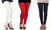 Cotton Off White,Red and Dark Blue Color Leggings Combo @ 31% OFF Rs 617.00 Only FREE Shipping + Extra Discount - Stylish legging, Buy Stylish legging Online, simple legging, Combo Deal, Buy Combo Deal,  online Sabse Sasta in India - Leggings for Women - 7338/20160318