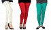 Cotton Off White,Red and Rama Green Color Leggings Combo @ 31% OFF Rs 617.00 Only FREE Shipping + Extra Discount - Stylish legging, Buy Stylish legging Online, simple legging, Combo Deal, Buy Combo Deal,  online Sabse Sasta in India - Leggings for Women - 7339/20160318