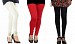 Cotton Off White,Red and Black Color Leggings Combo @ 31% OFF Rs 617.00 Only FREE Shipping + Extra Discount - Stylish legging, Buy Stylish legging Online, simple legging, Combo Deal, Buy Combo Deal,  online Sabse Sasta in India - Leggings for Women - 7341/20160318