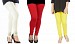 Cotton Off White,Red and Light Yellow Color Leggings Combo @ 31% OFF Rs 617.00 Only FREE Shipping + Extra Discount - Stylish legging, Buy Stylish legging Online, simple legging, Combo Deal, Buy Combo Deal,  online Sabse Sasta in India - Leggings for Women - 7345/20160318
