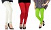 Cotton Off White,Red and Parrot Green Color Leggings Combo @ 31% OFF Rs 617.00 Only FREE Shipping + Extra Discount - Stylish legging, Buy Stylish legging Online, simple legging, Combo Deal, Buy Combo Deal,  online Sabse Sasta in India - Leggings for Women - 7346/20160318