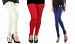 Cotton Off White,Red and Blue Color Leggings Combo @ 31% OFF Rs 617.00 Only FREE Shipping + Extra Discount - Stylish legging, Buy Stylish legging Online, simple legging, Combo Deal, Buy Combo Deal,  online Sabse Sasta in India - Leggings for Women - 7354/20160318