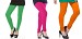 Cotton Green,Pink and Dark Orange Color Leggings Combo @ 31% OFF Rs 617.00 Only FREE Shipping + Extra Discount - Stylish legging, Buy Stylish legging Online, simple legging, Combo Deal, Buy Combo Deal,  online Sabse Sasta in India - Leggings for Women - 7518/20160318
