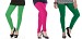 Cotton Green,Pink and Dark Green Color Leggings Combo @ 31% OFF Rs 617.00 Only FREE Shipping + Extra Discount - Stylish legging, Buy Stylish legging Online, simple legging, Combo Deal, Buy Combo Deal,  online Sabse Sasta in India - Leggings for Women - 7519/20160318