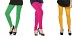 Cotton Green,Pink and Yellow Color Leggings Combo @ 31% OFF Rs 617.00 Only FREE Shipping + Extra Discount - Stylish legging, Buy Stylish legging Online, simple legging, Combo Deal, Buy Combo Deal,  online Sabse Sasta in India - Leggings for Women - 7521/20160318