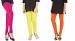 Cotton Pink,Light Yellow and Orange Color Leggings Combo @ 31% OFF Rs 617.00 Only FREE Shipping + Extra Discount - Stylish legging, Buy Stylish legging Online, simple legging, Combo Deal, Buy Combo Deal,  online Sabse Sasta in India - Leggings for Women - 7525/20160318