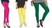 Cotton Pink,Light Yellow and Dark Green Color Leggings Combo @ 31% OFF Rs 617.00 Only FREE Shipping + Extra Discount - Stylish legging, Buy Stylish legging Online, simple legging, Combo Deal, Buy Combo Deal,  online Sabse Sasta in India - Leggings for Women - 7528/20160318