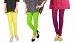 Cotton Light Yellow,Parrot Green and Dark Pink Color Leggings Combo @ 31% OFF Rs 617.00 Only FREE Shipping + Extra Discount - Stylish legging, Buy Stylish legging Online, simple legging, Combo Deal, Buy Combo Deal,  online Sabse Sasta in India - Leggings for Women - 7532/20160318