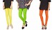 Cotton Light Yellow,Parrot Green and Orange Color Leggings Combo @ 31% OFF Rs 617.00 Only FREE Shipping + Extra Discount - Stylish legging, Buy Stylish legging Online, simple legging, Combo Deal, Buy Combo Deal,  online Sabse Sasta in India - Leggings for Women - 7533/20160318