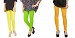 Cotton Light Yellow,Parrot Green and Yellow Color Leggings Combo @ 31% OFF Rs 617.00 Only FREE Shipping + Extra Discount - Stylish legging, Buy Stylish legging Online, simple legging, Combo Deal, Buy Combo Deal,  online Sabse Sasta in India - Leggings for Women - 7538/20160318