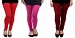 Cotton Red,Pink and Brown Color Leggings Combo @ 31% OFF Rs 617.00 Only FREE Shipping + Extra Discount - Stylish legging, Buy Stylish legging Online, simple legging, Combo Deal, Buy Combo Deal,  online Sabse Sasta in India - Leggings for Women - 7357/20160318