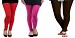 Cotton Red,Pink and Dark Brown Color Leggings Combo @ 31% OFF Rs 617.00 Only FREE Shipping + Extra Discount - Stylish legging, Buy Stylish legging Online, simple legging, Combo Deal, Buy Combo Deal,  online Sabse Sasta in India - Combo Offer for Women - 7358/20160318