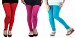 Cotton Red,Pink and Sky Blue Color Leggings Combo @ 31% OFF Rs 617.00 Only FREE Shipping + Extra Discount - Stylish legging, Buy Stylish legging Online, simple legging, Combo Deal, Buy Combo Deal,  online Sabse Sasta in India - Leggings for Women - 7361/20160318