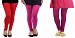 Cotton Red,Pink and Drak Pink Color Leggings Combo @ 31% OFF Rs 617.00 Only FREE Shipping + Extra Discount - Stylish legging, Buy Stylish legging Online, simple legging, Combo Deal, Buy Combo Deal,  online Sabse Sasta in India - Leggings for Women - 7368/20160318