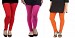 Cotton Red,Pink and Orange Color Leggings Combo @ 31% OFF Rs 617.00 Only FREE Shipping + Extra Discount - Stylish legging, Buy Stylish legging Online, simple legging, Combo Deal, Buy Combo Deal,  online Sabse Sasta in India - Leggings for Women - 7369/20160318