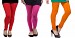Cotton Red,Pink and Dark Orange Color Leggings Combo @ 31% OFF Rs 617.00 Only FREE Shipping + Extra Discount - Stylish legging, Buy Stylish legging Online, simple legging, Combo Deal, Buy Combo Deal,  online Sabse Sasta in India - Combo Offer for Women - 7371/20160318