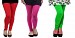 Cotton Red,Pink and Light Green Color Leggings Combo @ 31% OFF Rs 617.00 Only FREE Shipping + Extra Discount - Stylish legging, Buy Stylish legging Online, simple legging, Combo Deal, Buy Combo Deal,  online Sabse Sasta in India - Leggings for Women - 7373/20160318
