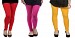 Cotton Red,Pink and Yellow Color Leggings Combo @ 31% OFF Rs 617.00 Only FREE Shipping + Extra Discount - Stylish legging, Buy Stylish legging Online, simple legging, Combo Deal, Buy Combo Deal,  online Sabse Sasta in India - Leggings for Women - 7374/20160318