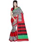 BLACK STIRPE RED Saree @ 58% OFF Rs 469.00 Only FREE Shipping + Extra Discount - saree, Buy saree Online, silk saree, bhagalpuri saree, Buy bhagalpuri saree,  online Sabse Sasta in India - Sarees for Women - 8803/20160426