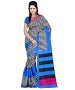BLACK STRIPE BLUE Saree @ 58% OFF Rs 469.00 Only FREE Shipping + Extra Discount - saree, Buy saree Online, silk saree, bhagalpuri saree, Buy bhagalpuri saree,  online Sabse Sasta in India -  for  - 8804/20160426