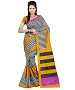 BLACK STRIPE YELLOW Saree @ 58% OFF Rs 469.00 Only FREE Shipping + Extra Discount - saree, Buy saree Online, silk saree, bhagalpuri saree, Buy bhagalpuri saree,  online Sabse Sasta in India -  for  - 8806/20160426