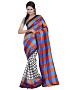 ORANGE BLUE SQUARE Saree @ 58% OFF Rs 469.00 Only FREE Shipping + Extra Discount - saree, Buy saree Online, silk saree, bhagalpuri saree, Buy bhagalpuri saree,  online Sabse Sasta in India - Sarees for Women - 8848/20160426