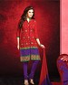 Printed Cotton Suit with Dupatta @ 48% OFF Rs 850.00 Only FREE Shipping + Extra Discount - Printed Ladies Suits, Buy Printed Ladies Suits Online, Designer Suits, Printed Suit Material, Buy Printed Suit Material,  online Sabse Sasta in India - Palazzo Pants for Women - 2212/20150810