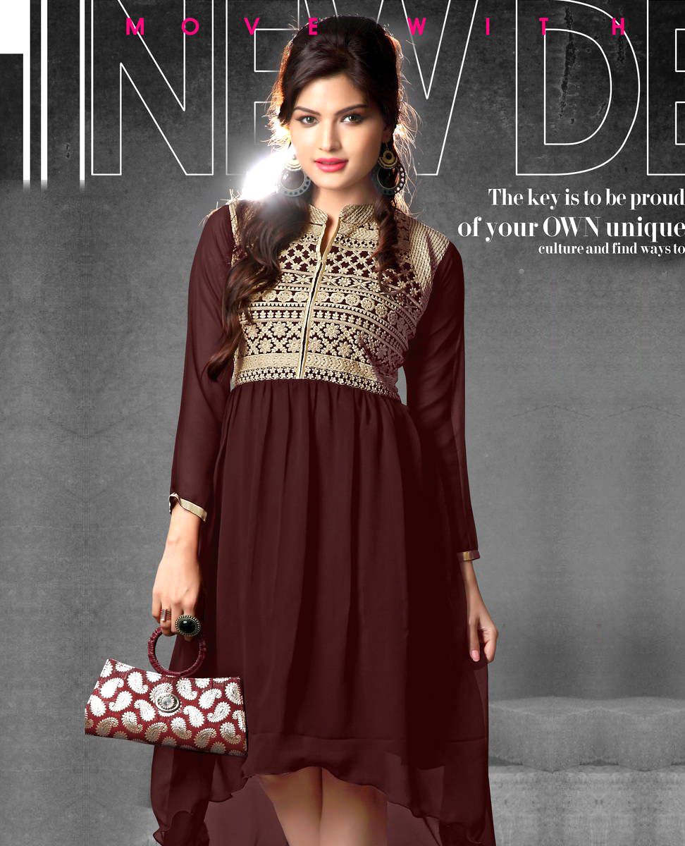 Indo Western Georgette Dress @ 79% OFF Rs 599.00 Only FREE ...